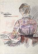 Femme Jouant du piano (mk40) Edouard Manet